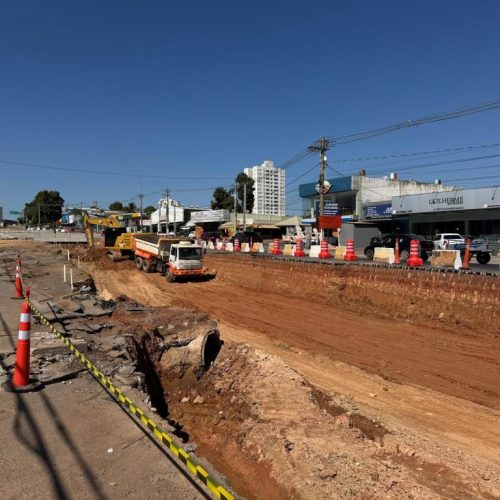 Obras em Complexo Viário do Leblon avançam em três frentes na capital