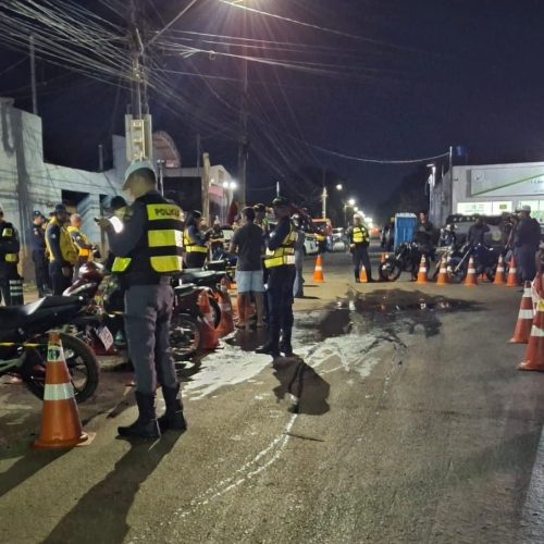 Operação Lei Seca prende foragido da Justiça e remove 36 motocicletas em Cuiabá