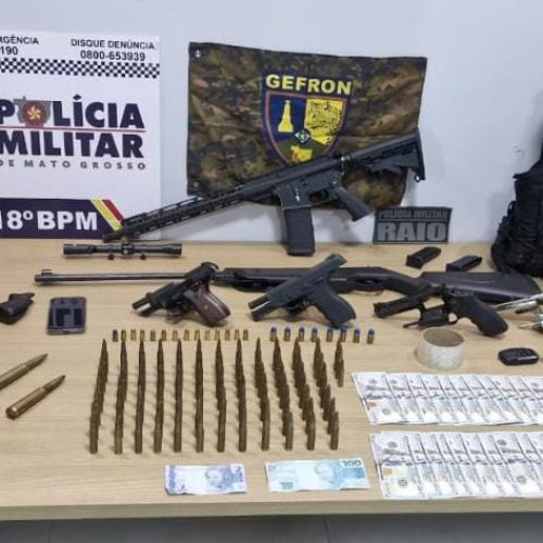Operação apreende arsenal e drogas e causam prejuízo de R$ 8,4 milhões às facções criminosas