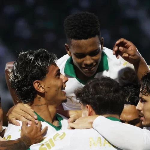 Verdão contou com um ataque diferente neste jogo contra o Guarani.