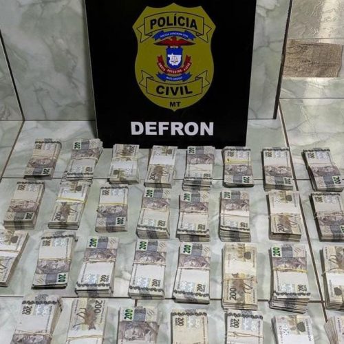 PC apreende quase R$ 1 milhão em dinheiro e cheques em residência de casal de traficantes