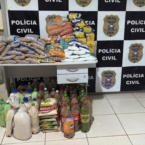 PC e MP apreendem itens de cestas básicas desviados de programa do Governo
