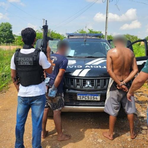 PC prende homem por ameaçar ex-companheira de morte e amigo por porte ilegal de arma