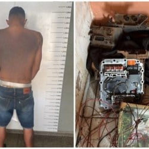 PC prende ladrão de módulos de caminhões em transportadora em MT
