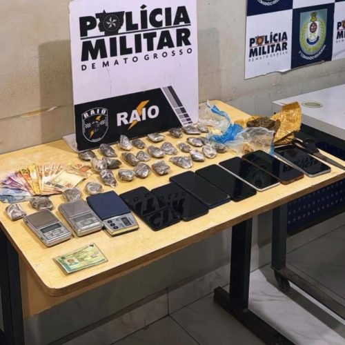 PM apreende porções de maconha, cocaína e prende suspeito em flagrante por tráfico