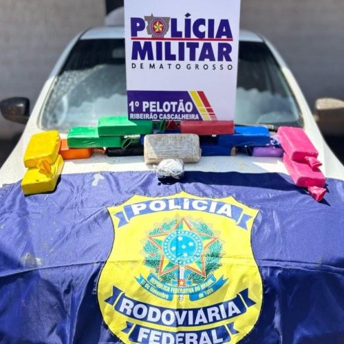 PM e PRF apreendem tabletes de pasta base de cocaína em tanque de combustível