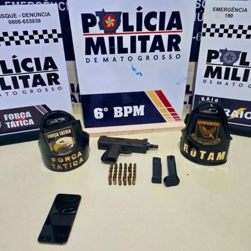 PM frustra plano de homicídio e apreende adolescentes faccionados com submetralhadora