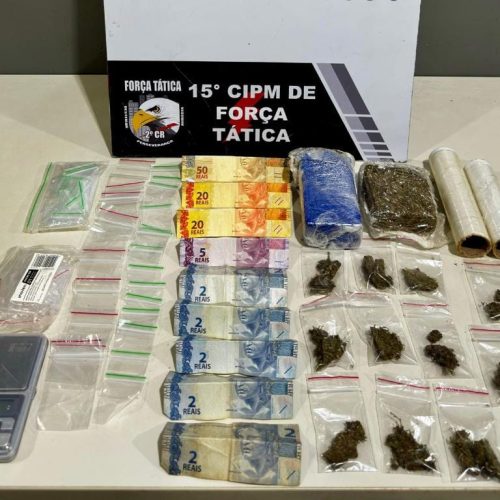 PM prende dois por tráfico de drogas e apreende porções de maconha em Várzea Grande