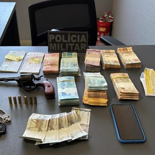 PM prende quadrilha após roubo, tentativa de homicídio e recupera mais de R$ 75 mil