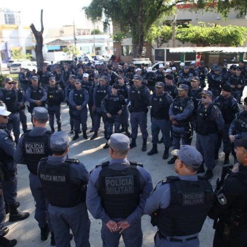 PM reforça policiamento com mais de 300 militares na região central de Cuiabá e VG