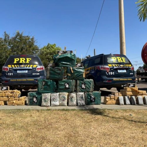 PRF apreende mais de 460 tabletes de drogas na rodovia BR-364 em Mato Grosso