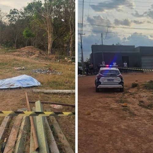 Padrasto e enteado são mortos enquanto pintavam muro de campo de futebol em Cuiabá
