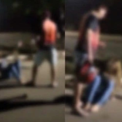 Pai é preso após espancar filha adolescente de 17 anos em rua de Várzea Grande