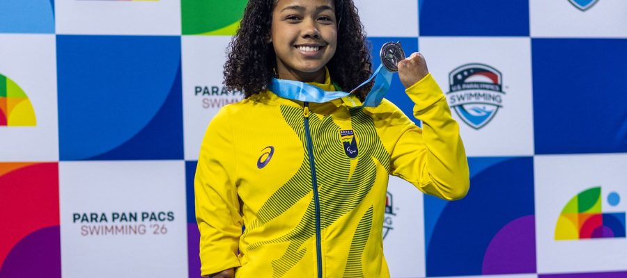 Parapan-Pacífico: nadadora Alessandra quebra recorde mundial
