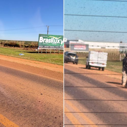 Pedestre morre atropelado na BR-070 em Campo Verde