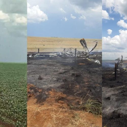 Piloto morre após queda de aeronave agrícola em área rural de Campo Novo do Parecis