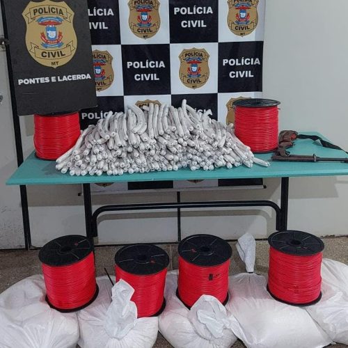Polícia Civil apreende 210 dinamites que seriam utilizadas em garimpo na fronteira