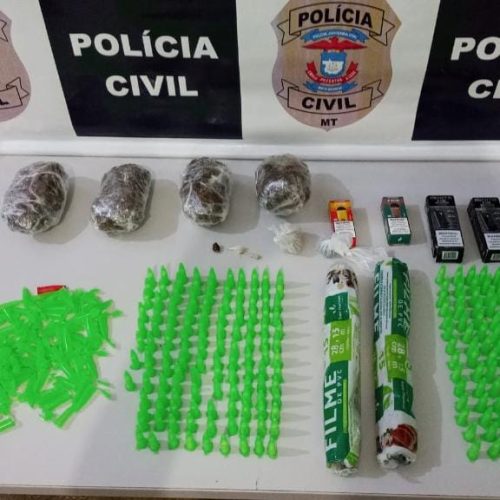 Polícia Civil apreende adolescente com mais de 200 pinos de cocaína