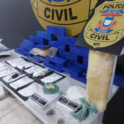 Polícia Civil apreende cerca de 40 quilos de drogas e carro de R$ 100 mil usado no tráfico