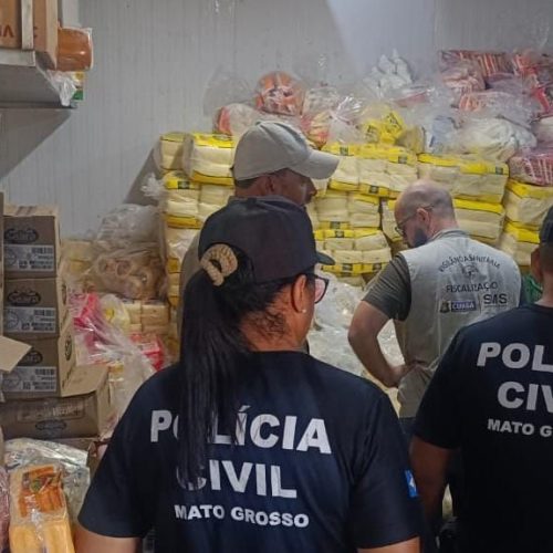Polícia Civil deflagra operação para combater venda de frios e laticínios clandestinos em Cuiabá