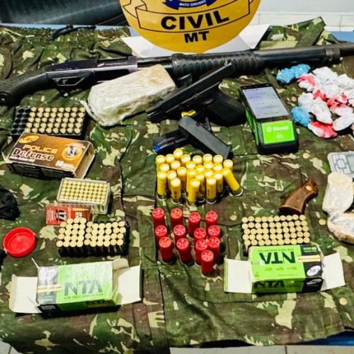 Polícia Civil desmantela ponto de tráfico, prostituição e esconderijo de armas de facção