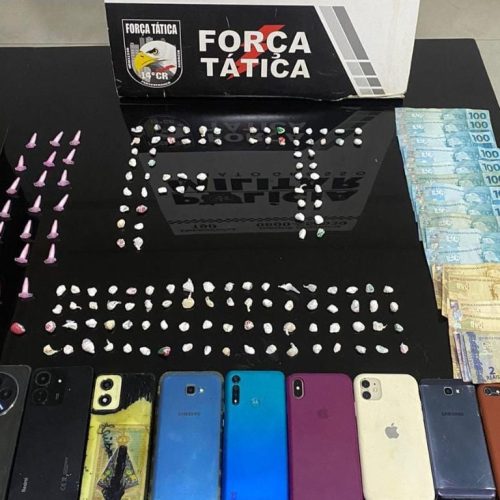 Polícia Militar dá batida em boca de fumo, e encaminha oito para a delegacia em MT