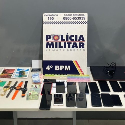 Polícia Militar desarticula quadrilha e fecha escritório de estelionato em Várzea Grande