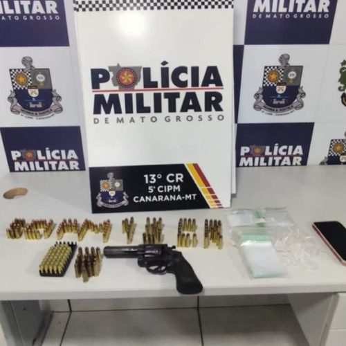 Polícia prende homem por ameaça contra a ex-namorada e apreende revólver com 157 munições