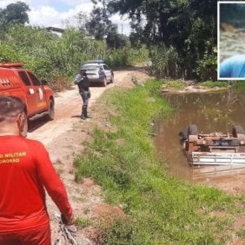 Policial militar aposentado morre após veículo capotar e cair em rio no interior
