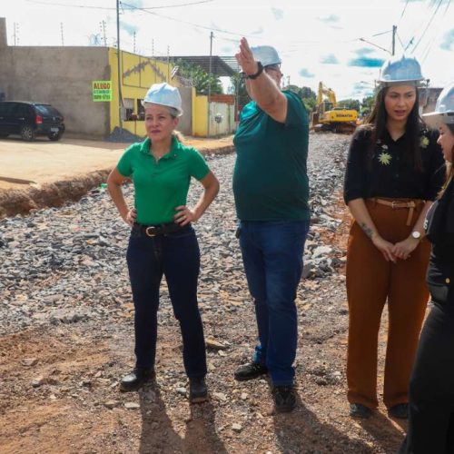 Prefeita vistoria obras de acesso à nova ponte entre Várzea Grande e Cuiabá