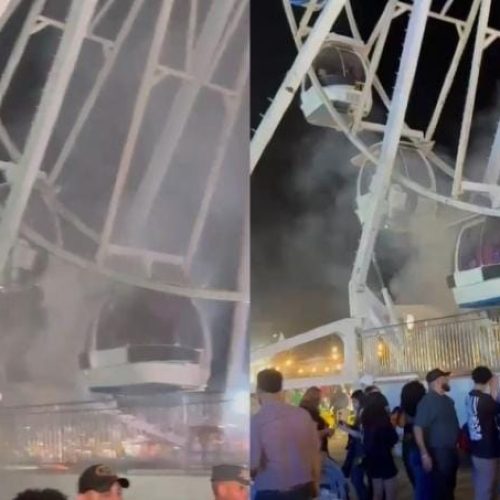 Problema técnico causa princípio de incêndio em roda-gigante na ExpoAgro e gera pânico