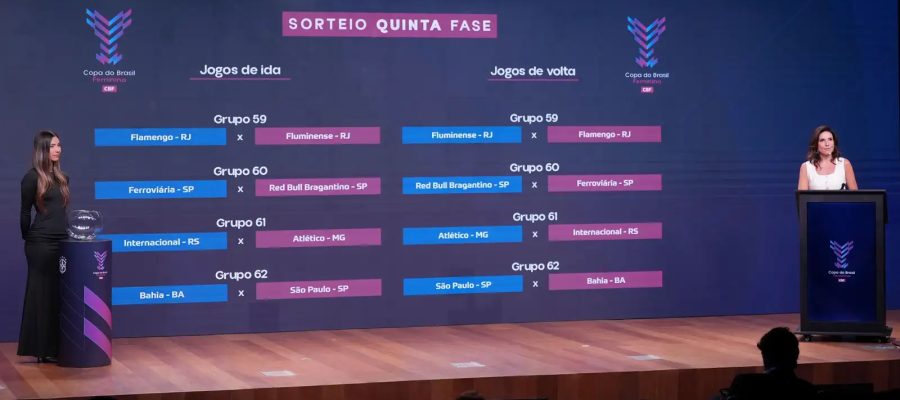 Quartas da Copa do Brasil Feminina terá clássico carioca Fla x Flu