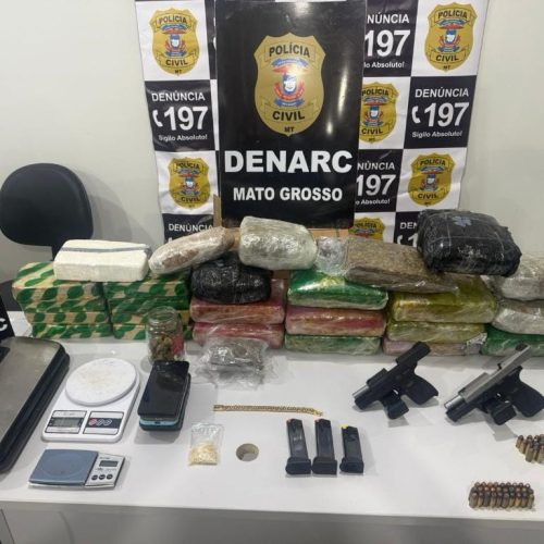 Quatro pessoas são presas com grande quantidade de drogas em condomínio residencial