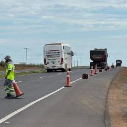 Rondonopolis: Transito após batida, tráfego no ‘trevão’ é alterado para reparo em farol