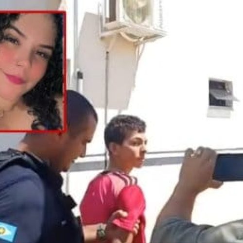 Rapaz que matou jovem com golpes de faca na frente dos filhos dela é preso; veja vídeo