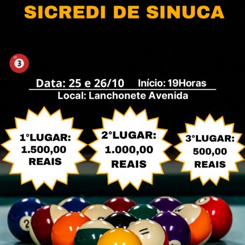 Sinuca em Alta: Vem Aí o 1º Torneio Regional Sicredi de Sinuca em Itanhangá