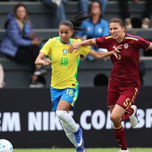 Seleção feminina perde de 2 a 1 para Venezuela em amistoso