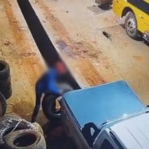 Servidor é flagrado roubando pneus de ônibus escolares de Prefeitura em MT; vídeo