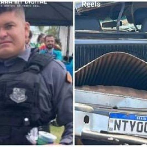Soldado da Polícia Militar morre após capotar caminhonete a caminho do trabalho na MT-251