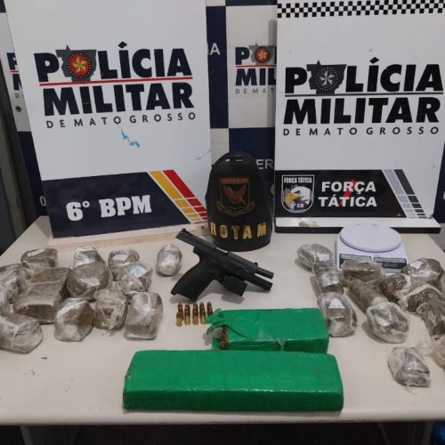Suspeito de homicídio é localizado e PM prende faccionados por tráfico de droga