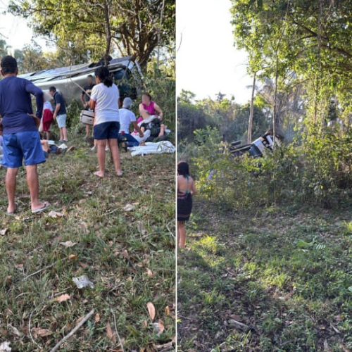 Tombamento de ônibus na Serra de São Vicente deixa 2 idosas mortas e 32 feridos