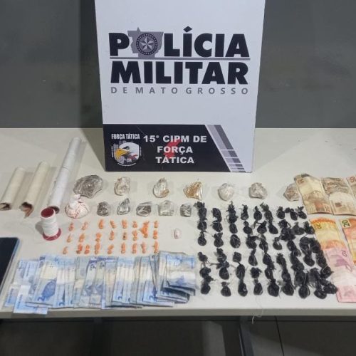 Traficante diversas passagens criminais é preso com dezenas de porções de drogas em VG