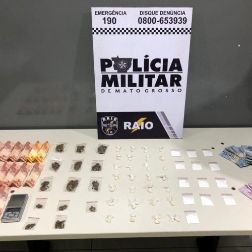 Traficante é preso pela PM com porções de drogas em conveniência em VG