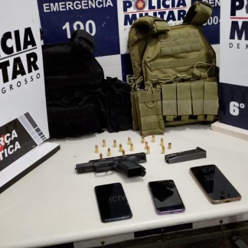 Três integrantes de facção criminosa são presos em flagrante por sequestro e tentativa de homicídio