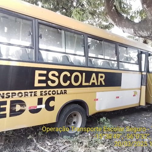 Tribunal de Contas determina retirada de 14 ônibus irregulares do transporte escolar de Cuiabá