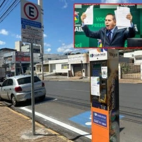 Vereador compara estacionamento rotativo com o VLT e prevê prejuízo de R$ 1 bilhão para Cuiabá