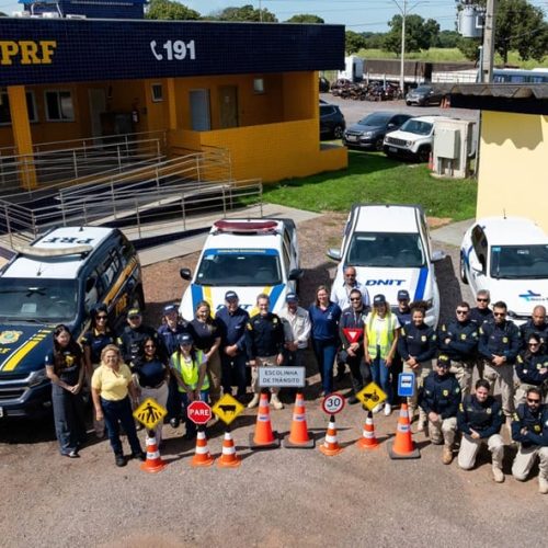Vice-prefeita reforça parceria com PRF em lançamento da Campanha Maio
