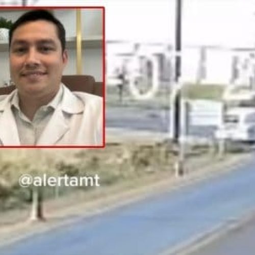 Vídeo mostra acidente que matou médico otorrino; namorada ficou ferida