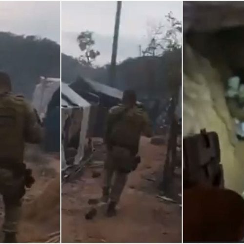 Vídeo mostra confronto da Polícia Federal com facção em garimpo ilegal em Mato Grosso