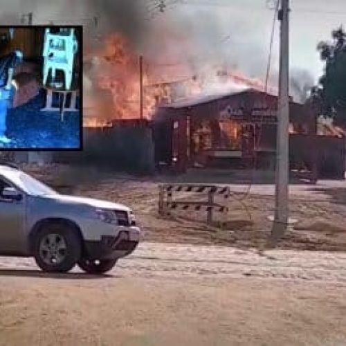 Vídeo mostra marido de vereadora colocando fogo em boate após briga em MT
